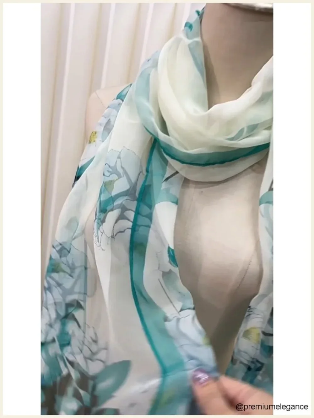Women's Lightweight Polyester Floral Scarf Wrap Shawl